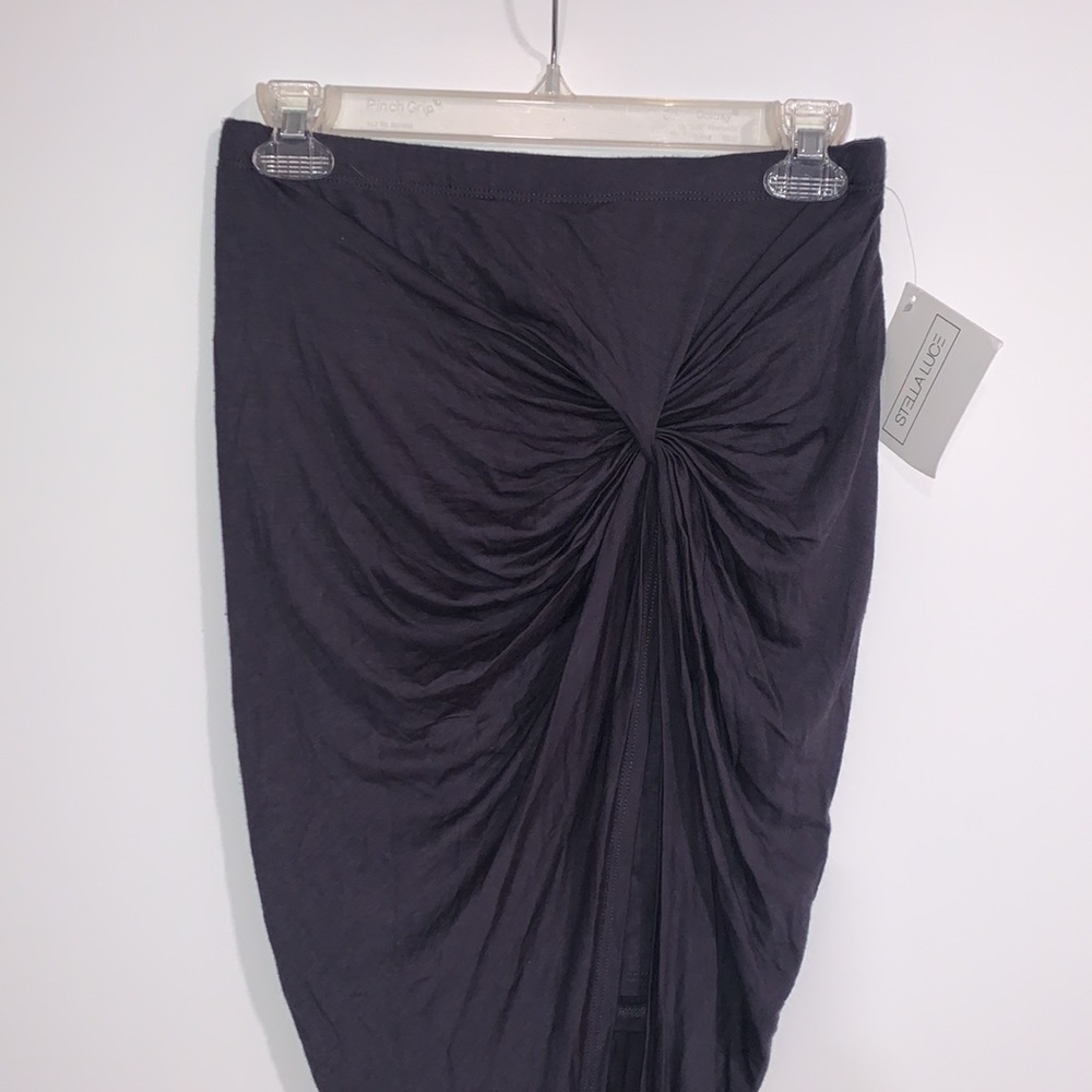 Stella Luce Gray Midi Skirt - Picture 2 of 5